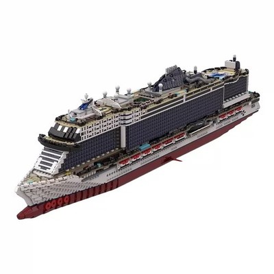 MSC Seashore Ship Cruise 1:375 MOC Bausteine 6270 Teile Minifiguren