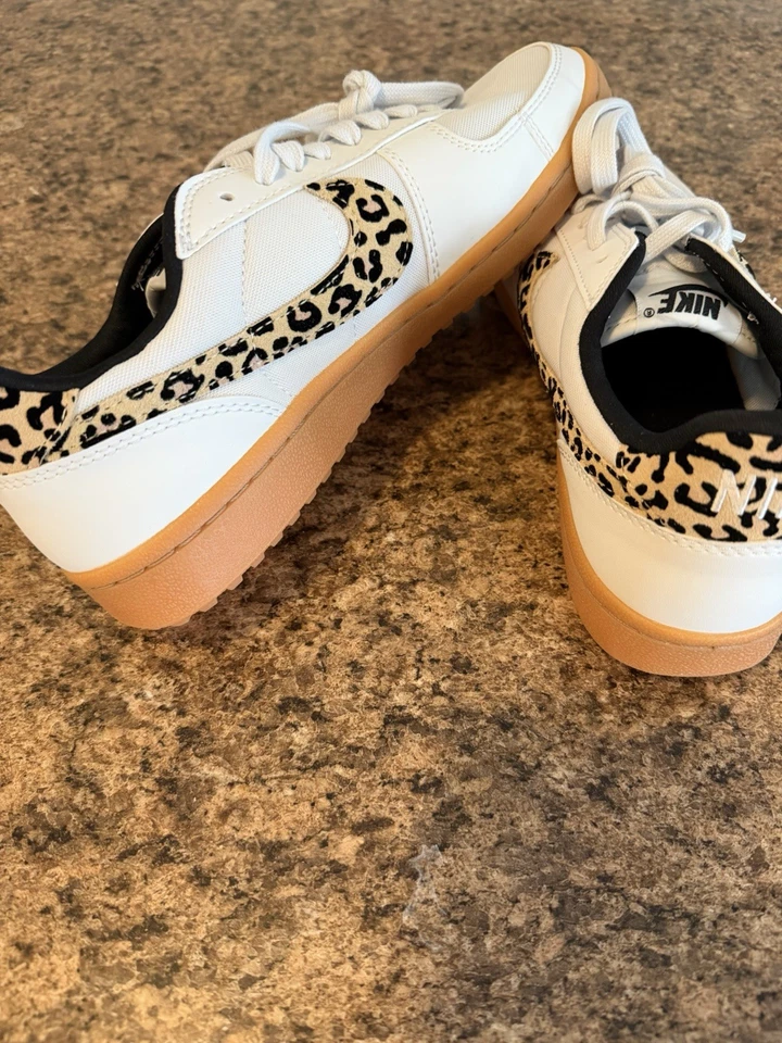 Nike Mujer Field General SE Leopardo Rayas Blanco Off Waffle Estilo Zapatos!!(10,5) Foto 2 de 4