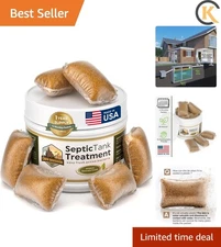 Septic Tank Treatment - 1  Supply of Septic Safe Dissolvable Easy Flush Live ...