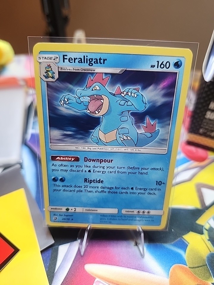 Feraligatr 24/70 Holo SM Dragon Majesty Pokemon NM