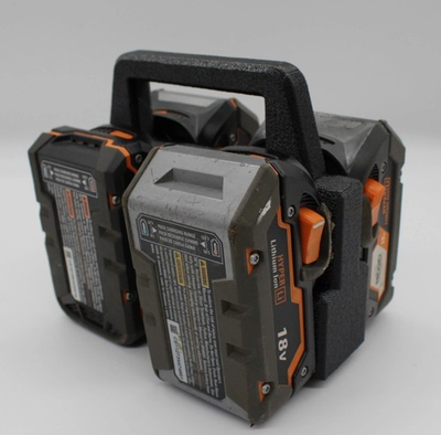 #ad 4 Slot Battery Caddy Holder Compatible with RIDGID 18V Batteries $20.98