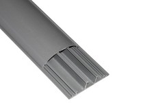 CANALINA BOMBATA PASSACAVI DA PAVIMENTO PVC 75X20 CON COPERCHIO SCORREVOLE MT 2