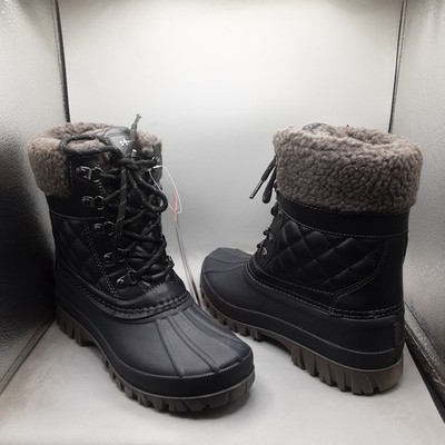 Storm By Cougar Carlisle Carlisle Boots Women's 8M Black Lace-up E106