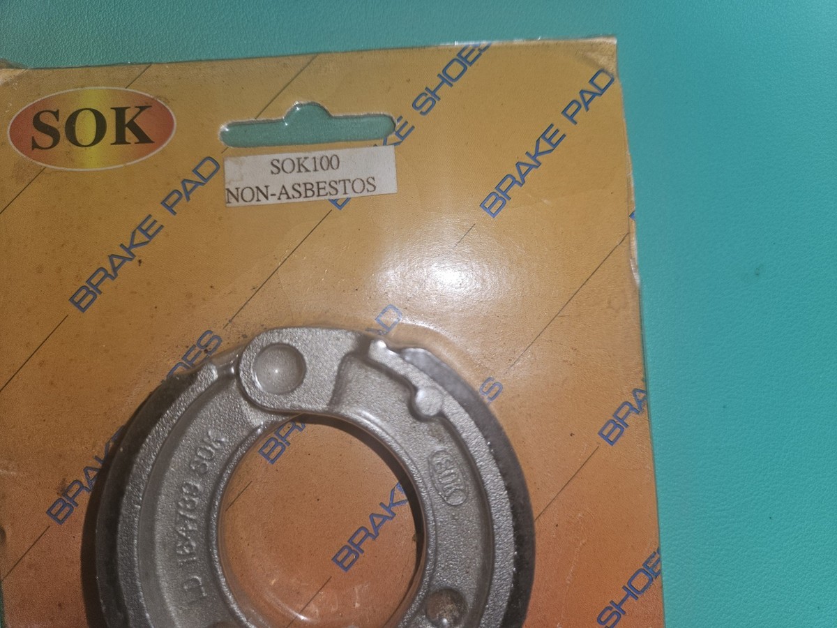 SOK100 BRAKE SHOE (LD-164789) NON-ASBESTOS FOR BUDDY, HONDA OTHER