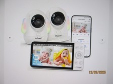 ieGeek 5.5   Split-Screen Baby Monitor,2.5K Baby Monitor with 2 Cameras and Audio