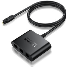 Optical Cable Splitter 1x3 SPDIF Toslink with 1PCS Optical Audio Cable Toslink S