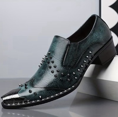New Oxford Leather Two Tone  Wingtip Brogue Dress Shoes For Men 12
