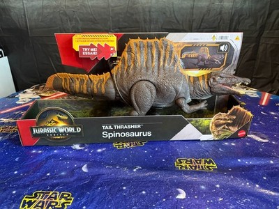 JURASSIC WORLD Rebirth Tail Thrasher Spinosaurus Action