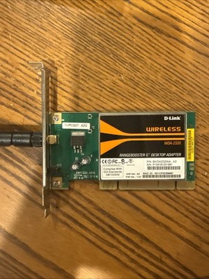 D-LINK Wireless RANGEBOOSTER G DESKTOP ADAPTER - WDA-2320 FREE SHIPPING!