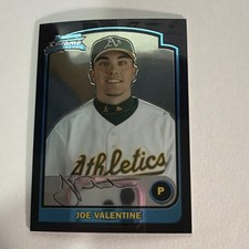 Bowman 2003 Chrome Base Set Joe Valentine Oakland Athletics Baseball Card #166