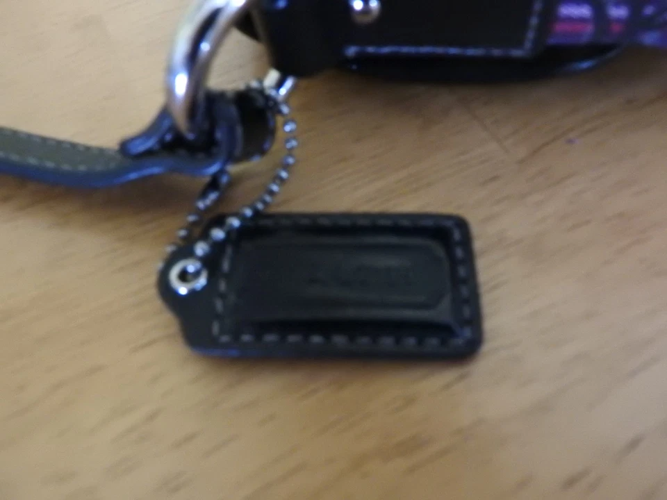 BOLSO MULTICOLOR VINTAGE COACH TARTÁN AMAPOLA PEQUEÑO CENTAVO SOLAPA G1026-F15477 Foto 3 de 4