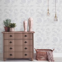 Vliestapete Blattmuster Tropisch Floral Struktur Hellgrau 10459-31 (2,19€/1Qm)