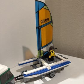 Lego City 60149 4x4 Jeep & Catamaran  Used No Box Instructions 