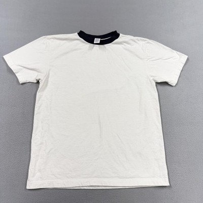 Vintage Gap shirt mens small White blue ringer blank 90s preppy y2k