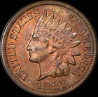 1887 Indian Head Cent - PCGS MS63BN