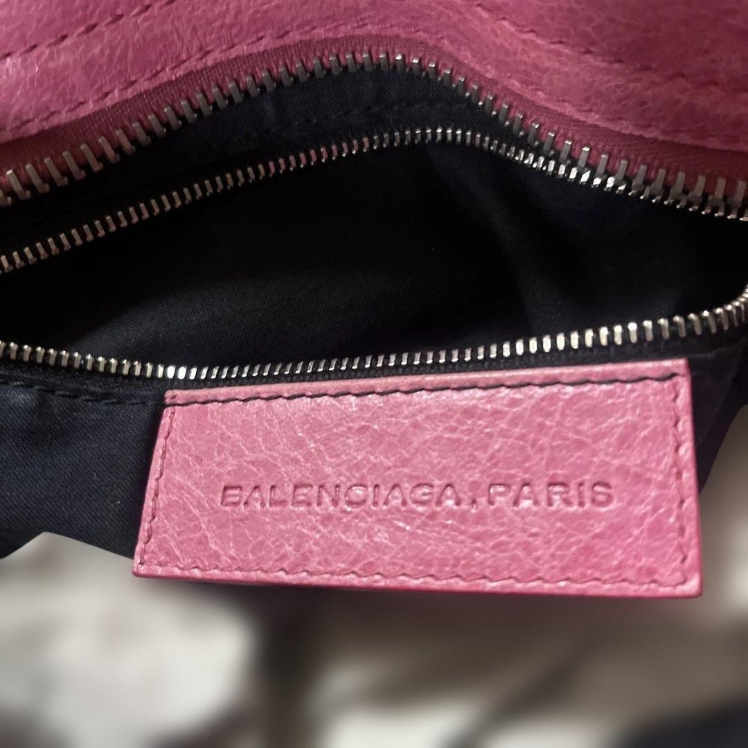 BALENCIAGA バッグ Authentic Balenciaga The Giant City Leather Mustard Pink 204529