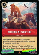 Lorcana TCG- Nothing We Won't Do 8 - 147/204 Reign of Jafar NM Rare Cold Foil