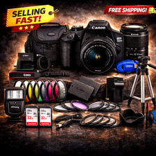 Canon EOS 2000D Rebel T7 DSLR Camera with 18-55mm III Lens With 25 Piece Bundle