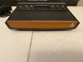 Tested ! Atari Wood Grain 2600 Lot Console System Controller Joystick Original