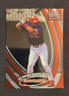 EXECUTIVE PROOF 1998 Leaf Rookie & Stars Crosstraining Ivan Rodriguez XXXX/1000