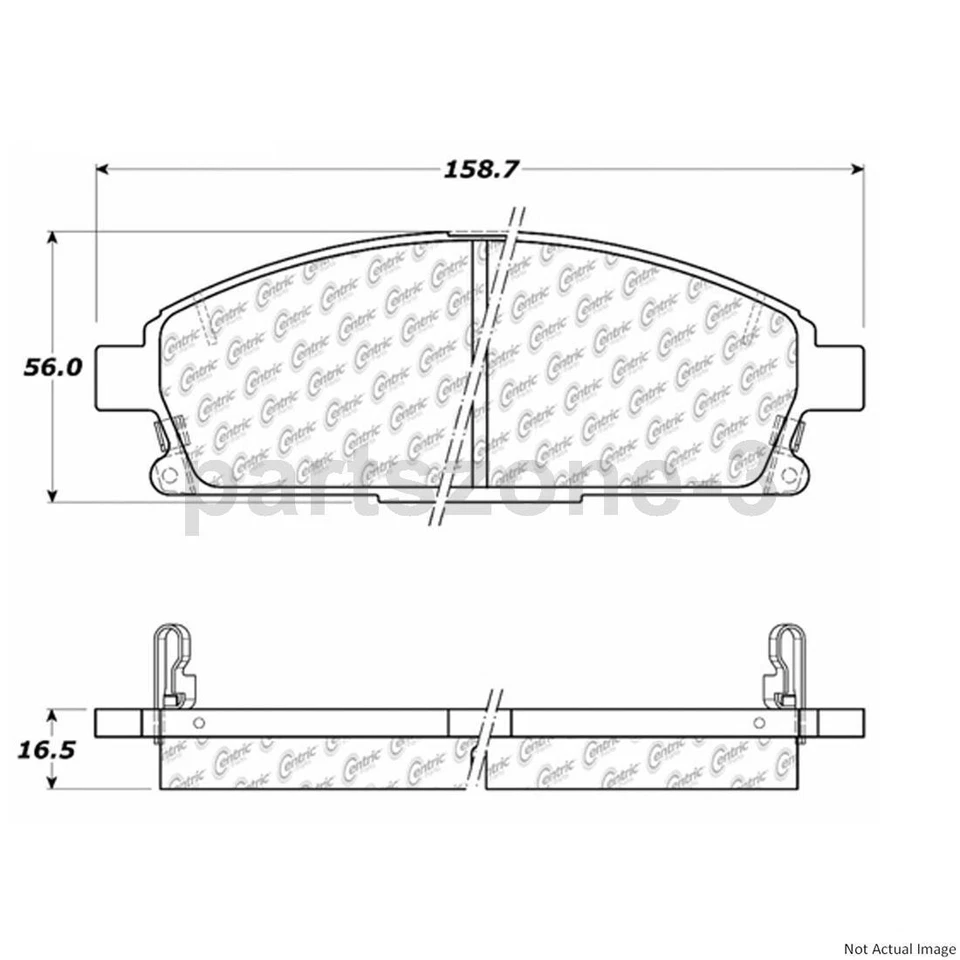 Pastillas y zapatas de freno delanteras traseras para Nissan Pathfinder 2003 2002 2001 2000 1999 Foto 4 de 4