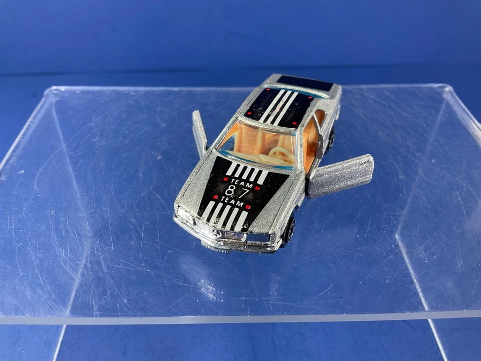 Vintage Yatming, No. 1087, 1980's Silver Mercedes Benz 500 Die-Cast Car, Team 87 - Image 2 of 4