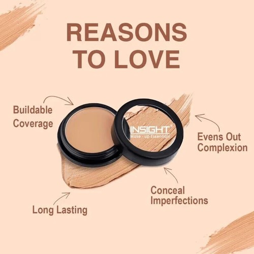INSIGHT Makeup Natural Full Coverage Concealer Cream For Normal Shade-03 - Picture 6 of 7