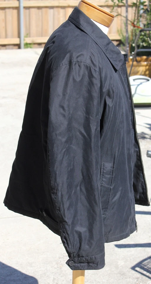 Chaqueta acolchada Dockers para hombre negra con cremallera frontal forro acolchado de poliéster RN 54163 talla L Foto 2 de 4