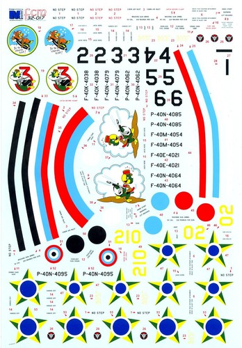FCM Decals 1/32 CURTISS P-40 WARHAWK Fighter Brazilian Air Force - Picture 2 of 5