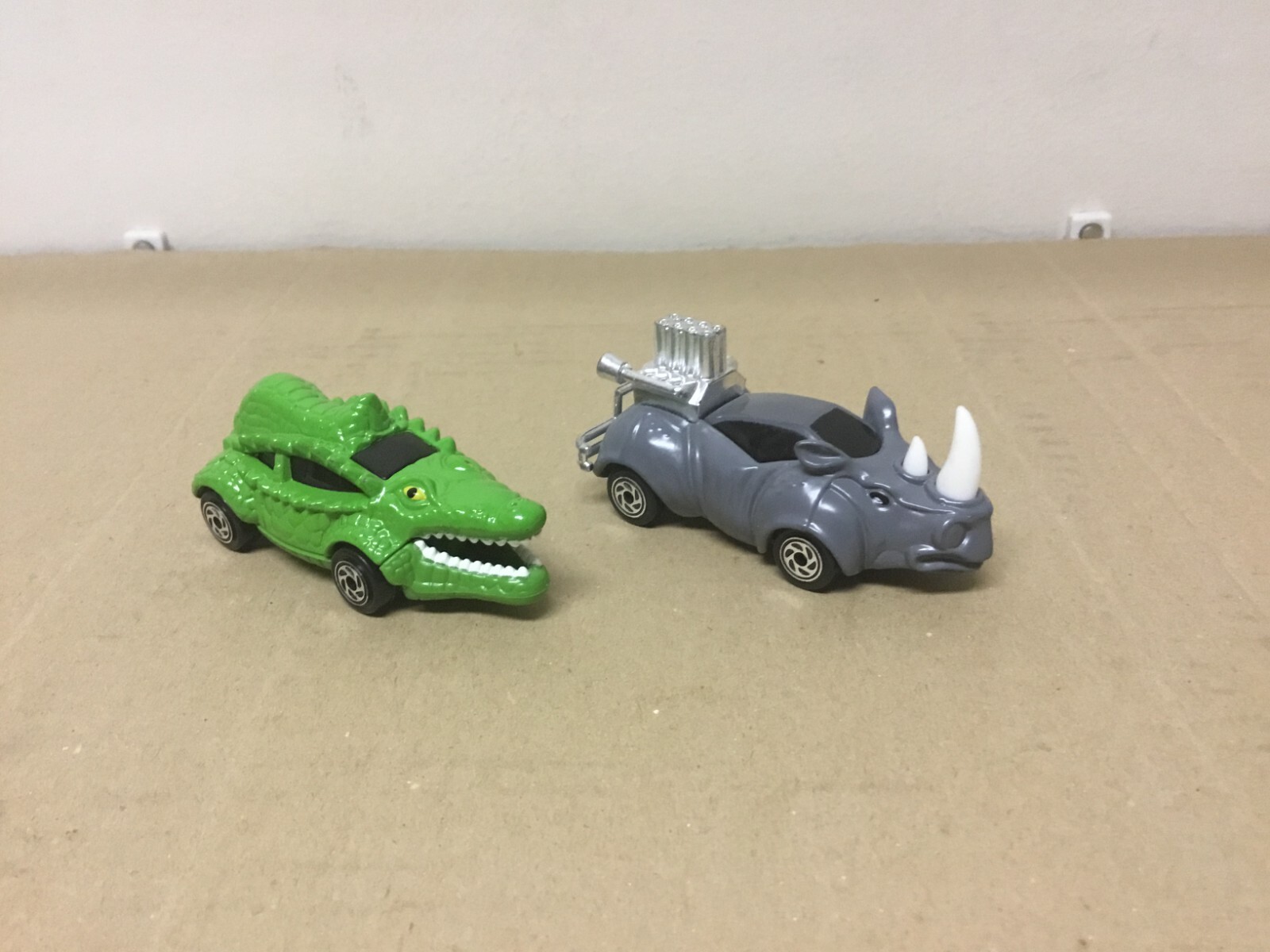 Lot of 2 - Vintage 1994 Matchbox Cars - Gray Rhino Rod & Green Tailgator