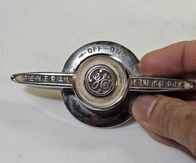 #ad Vtg GE General Electric Off On Stainless Metal B7 $29.00