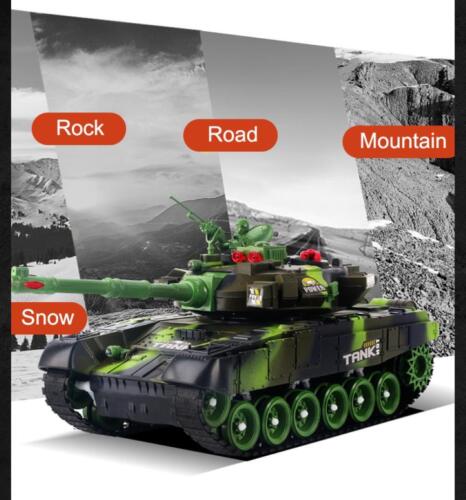 Big 17.3" / 12.6" Rc Tank Military War Tank Electric Car Remote Control Toy Gift - Picture 11 of 28