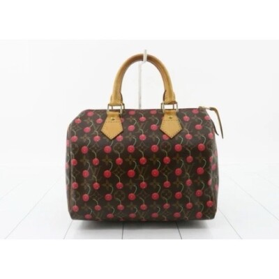 Louis Vuitton LV Speedy 25 Handbag Murakami Cerises Cherry | eBay