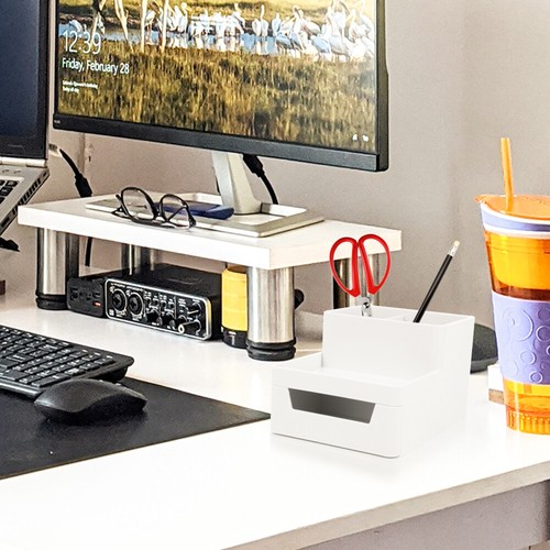 Stationery Storage Box Office Desk Containers Accessories Organizer - Picture 10 of 12