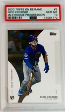 2020 Topps On Demand MLB Rookie Progression Nico Hoerner RC PSA 10 Nice!