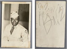 1940s Negro League Jim Williams Indianapolis Clowns Baseball Signed Snapshot
