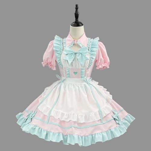 Hot Mens Plus Size Lolita Dress Cosplay Maid Dress Cafe Uniform Costume Party - Picture 3 of 8
