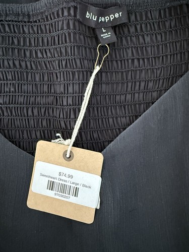 Nuevo con etiquetas Vestido Babydoll Blu Pepper Sweetheart Negro Talla Grande - Imagen 6 de 10