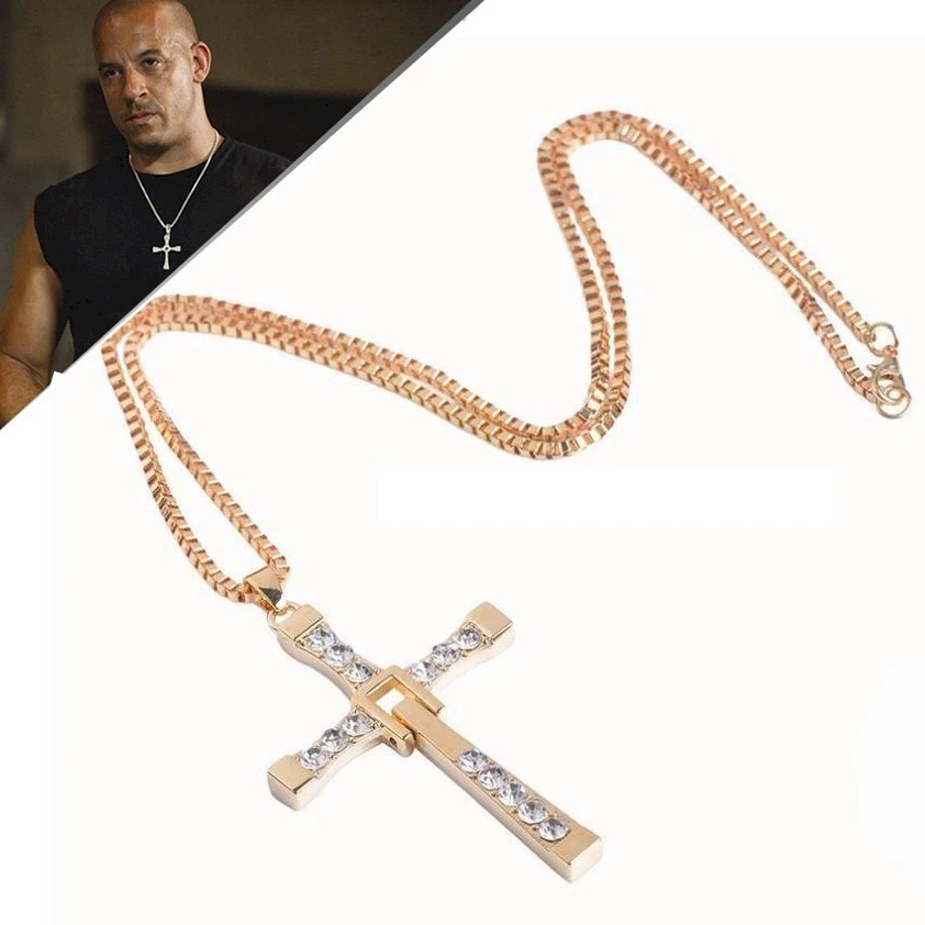 Collana Croce In Oro 18K Donna – Girocollo Cristiano Con Zirconi, Catena Ipoallergenica (40+6 Cm, Regalo)