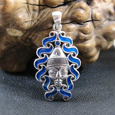 Massiver 925 Sterling Silber Modron Mutterschaft Göttin Anhänger - Walisischer Schmuck