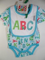 World Of Eric Carle Boy's Hungry Caterpillar Abc Bodysuit & Bib Set, Sz 0-3m World Of Eric Carle Boy's Hungry Caterpillar Abc Bodysuit & Bib Set, Sz 0-3m