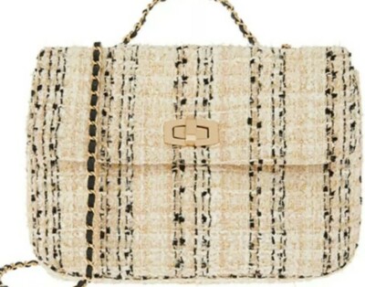 accessorize wicker bag