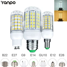 E12 E27 E26 E14 G9 GU10 LED Corn Bulb 6W 9W 25W 5730 SMD Light Lamp AC 110V 220V