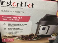 Instant Pot Duo Crisp + Air Fryer 6qt 11-in-1 Multi-Use Pressure Cooker -...