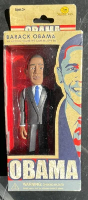 Rare Jouet puppet figurine Président Barack OBAMA official US Jailbreaktoys 2008 - Photo 1/4
