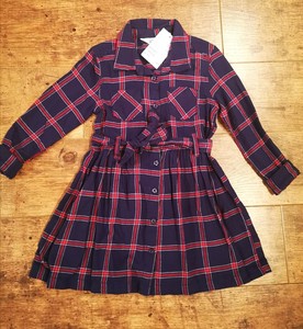 h and m checked dress