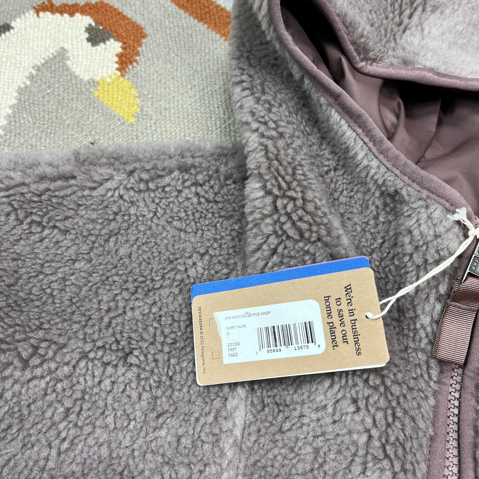 patagonia woolyester pile full zip jacket