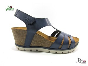 Sandalias Zapatos de Mujer Yokono de Piel Casual Verano Único Alto Cuña  Cómodo | eBay