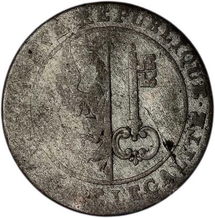 SWISS CANTONS (GENEVA) coin 6 Sols 1797 - Image 2 of 2
