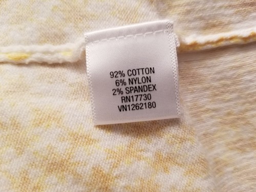 Merona Womens Cardigan Sweater Shirt Top Blouse Size XS X Small Yellow White - Picture 3 of 6